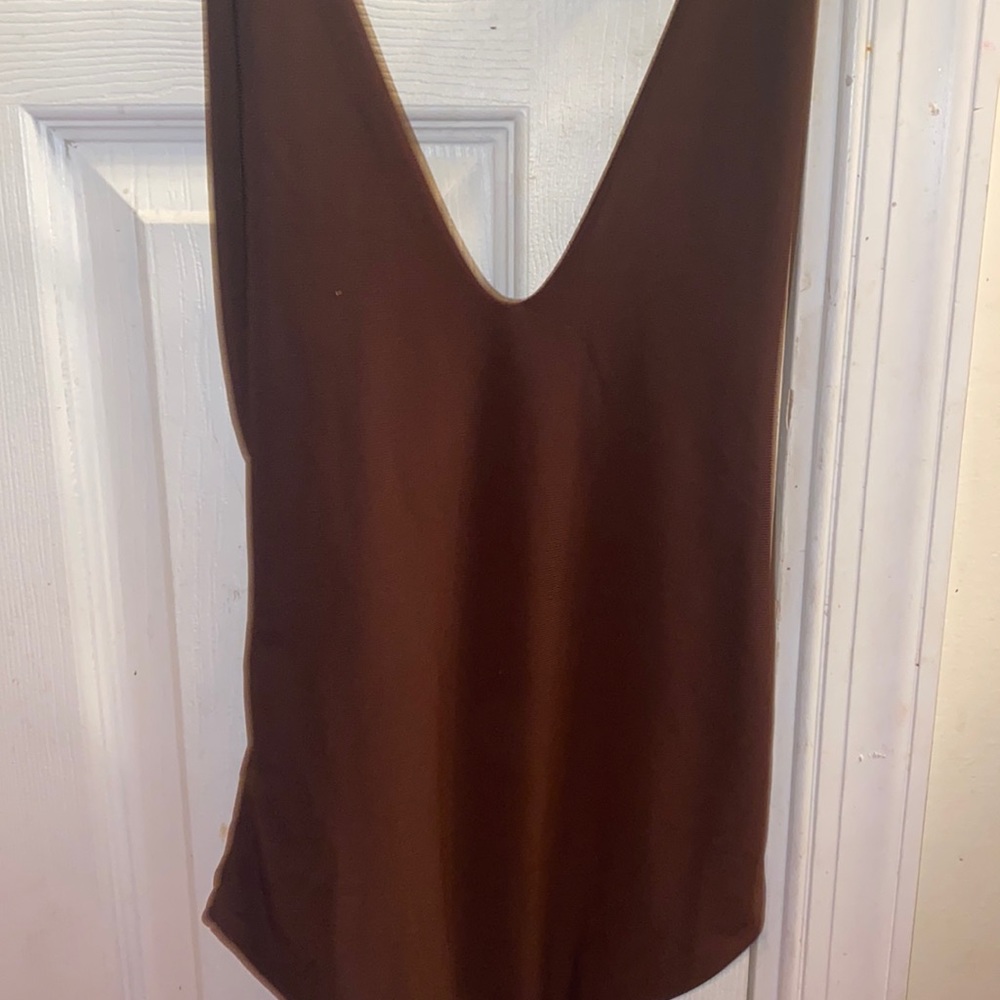 Brown bodysuit , size xs